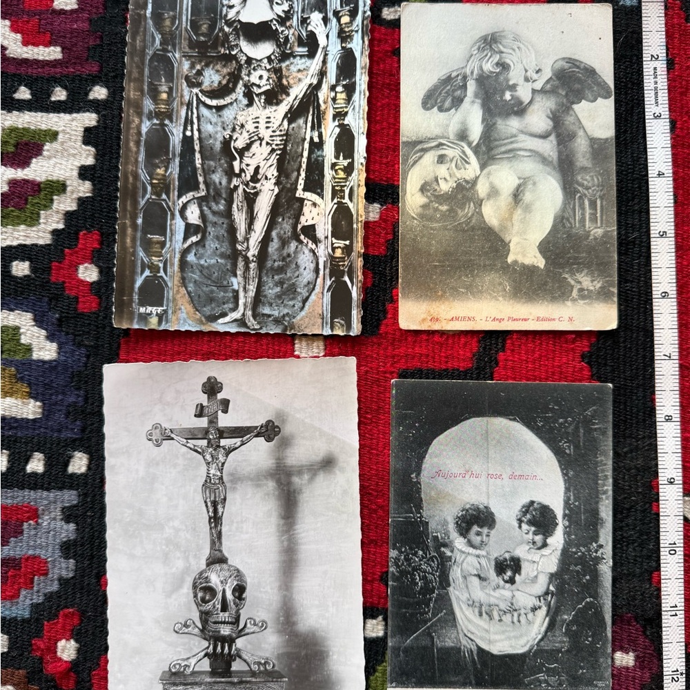Vintage Gothic Art Postcards Set